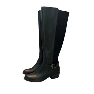 NIB Alfani Kallumm Step N Flex Tall Riding Boots Women’s Size 9M Black Side Zip